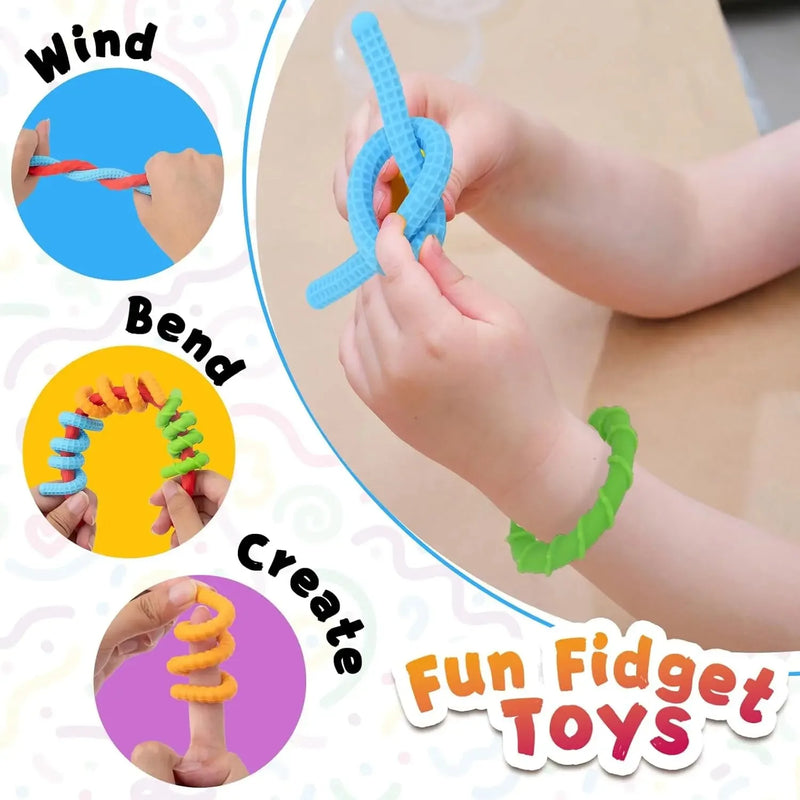 Cartoon Textured Silicone Fidget Stick