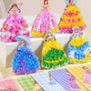 Rainbow Paper Puncture Painting Craft Kit for Kids
