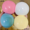 Eine Hand hält fünf bunte, quietschige Stressbälle: rosa, weiß, blau, gelb und hellgrün-blau.