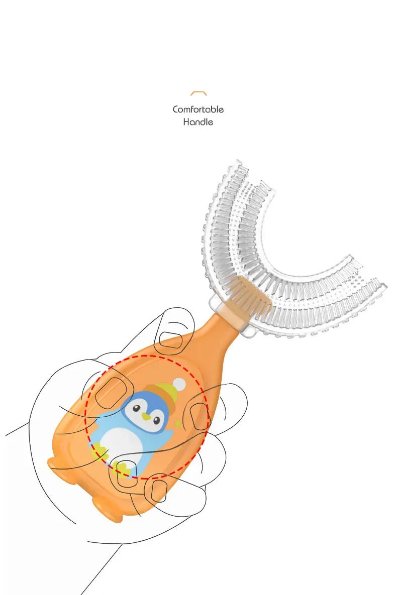 U-Shaped Silicone Toothbrush for Toddlers