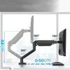 Dual Monitor Desk Mount with Full Motion Arms