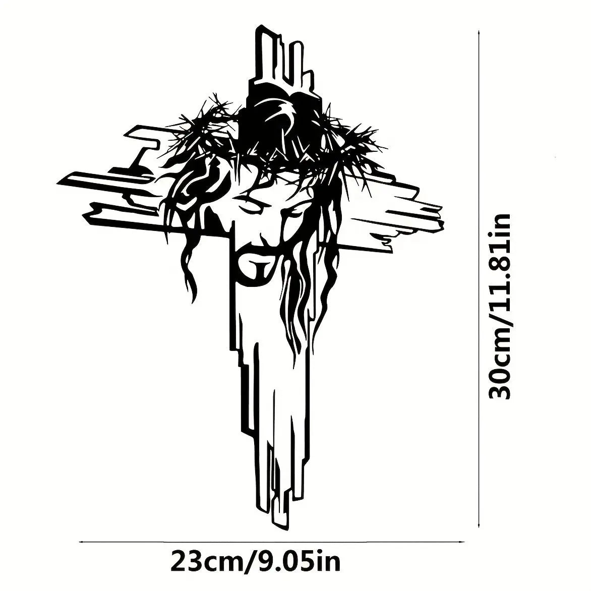 Elegant Metal Cross Wall Art for Home and Office