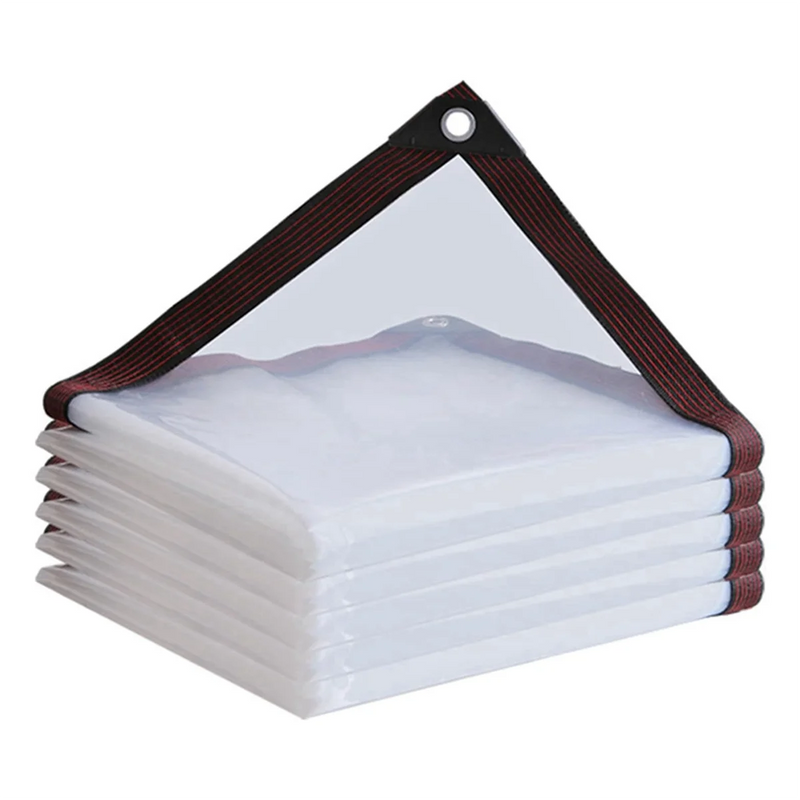 Heavy-Duty Clear Waterproof Tarp - 2x2m