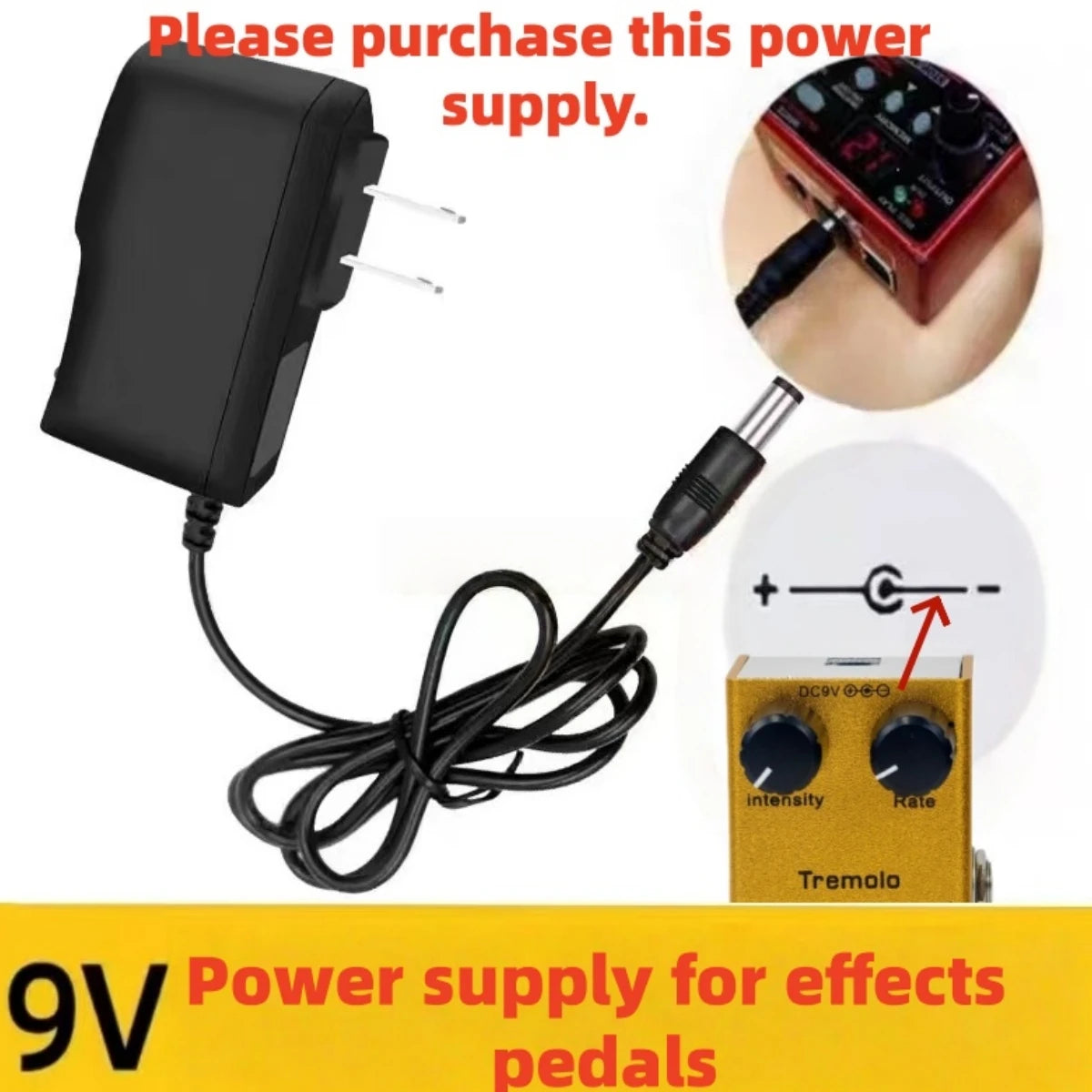 Compact Guitar Effects Pedal with 10 Classic Effect Modes
