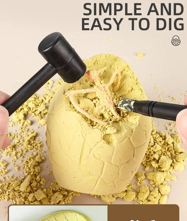 Dinosaur Fossil Dig Kit for Kids - Excavation Science Set