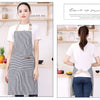 Striped Kitchen & Work Apron with Adjustable Neck Strap