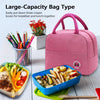 Insulated Canvas Lunch Bag with Butterfly Letter Pattern