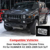 Chrome door handle covers for Hummer H2 SUV suit