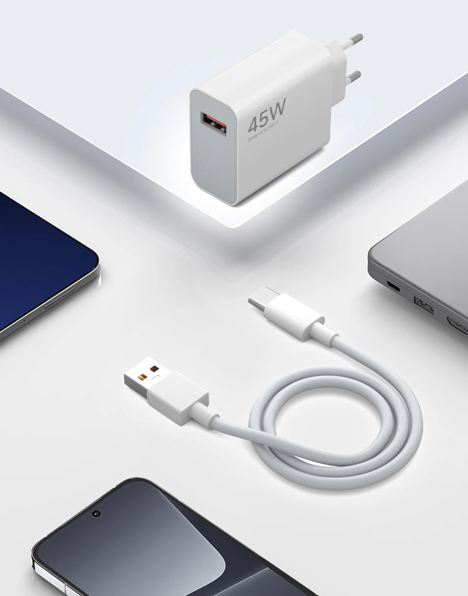 Xiaomi 45W Turbo Fast Charger with USB-C Cable