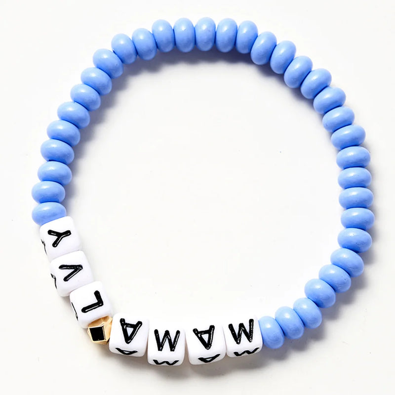 Bracelet de perles d'abaque personnalisé
