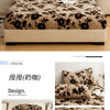 Cozy Plush Fitted Sheet with Leopard Print