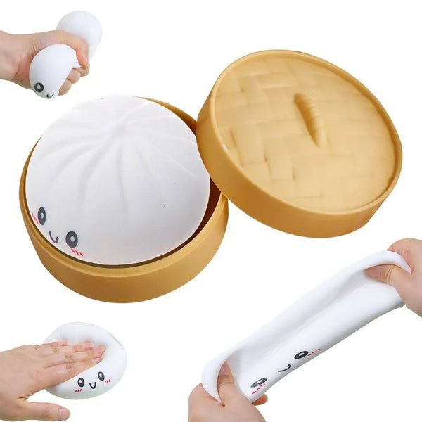 Juguete Anti-Estrés Char Siu Bao Realista