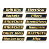 Magnetic Toolbox Organizer Labels Set