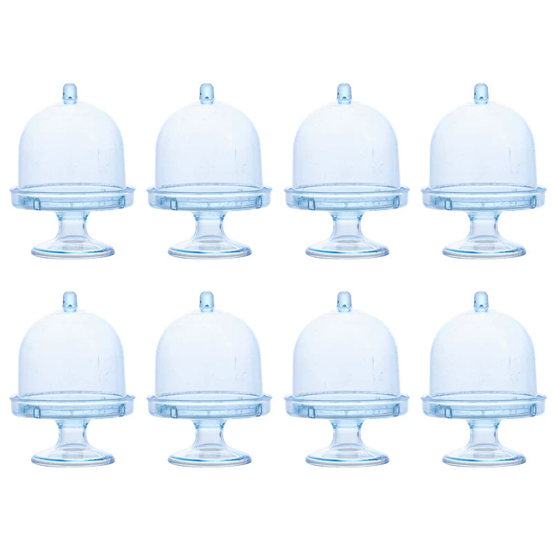 Mini Candy Cupcake Stand Holder with Clear Dome Lid