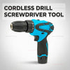Compact 12V Cordless Electric Drill with Lithium-Ion Battery