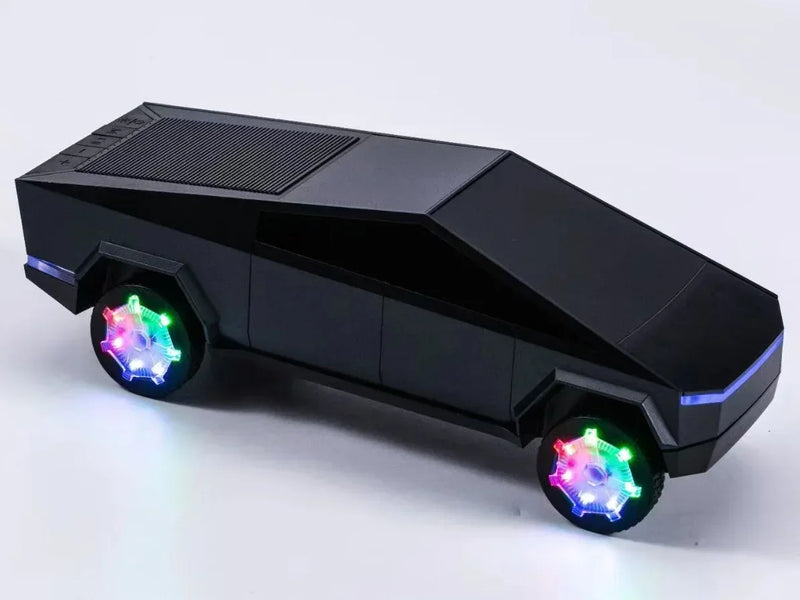 Cybertruck-Inspired Bluetooth Speaker with Wireless Charging