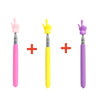 Telescopic Stainless Steel Teaching Pointer with Finger Design