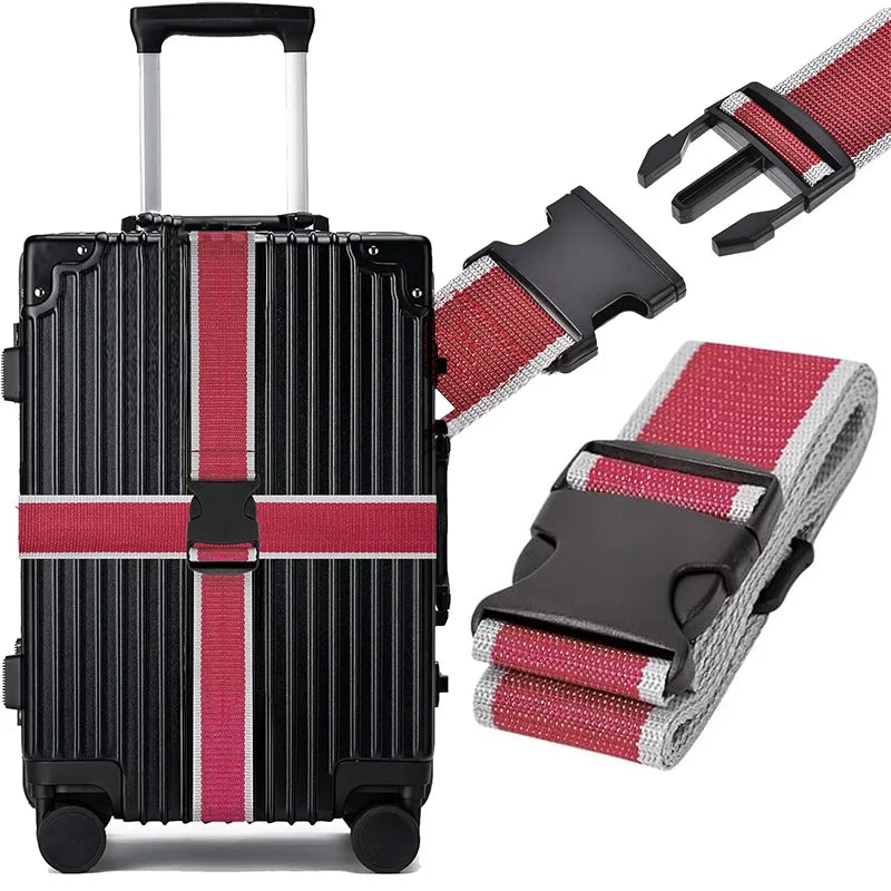 Secure Adjustable Luggage Strap with Combination Lock