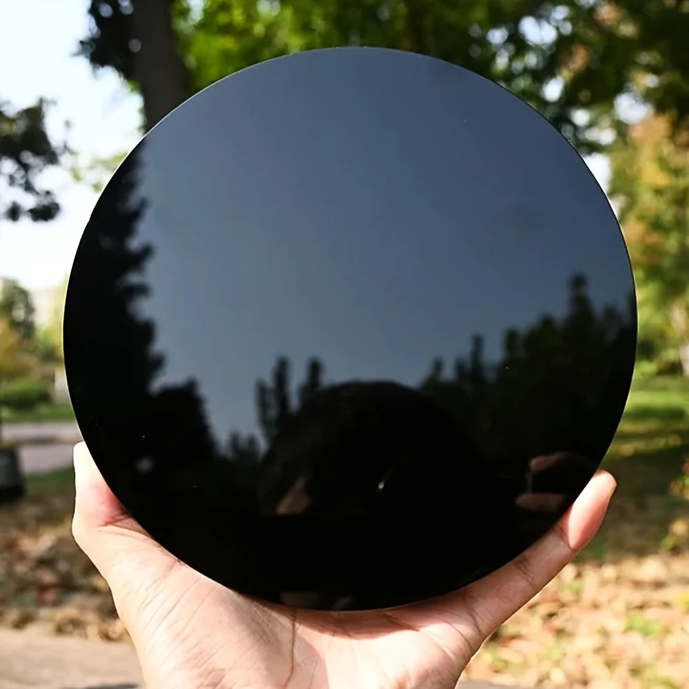 Natural Obsidian Divination Mirror