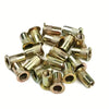 165-Piece Rivet Nut Assortment Kit, Galvanized Carbon Steel Threaded Inserts M3-M10