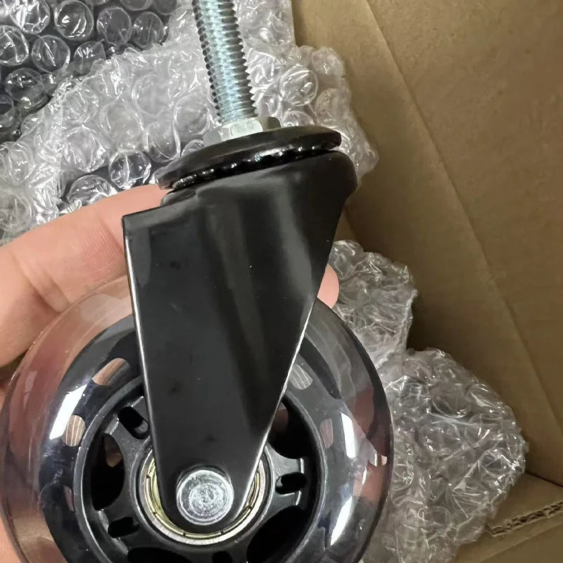 5-Pack 3-Inch Swivel Casters with Brakes and Threaded Stems