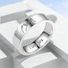 Titanium Steel Couple Rings with 'I Love You' Engraving