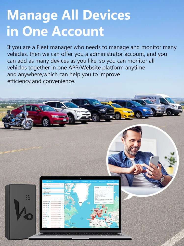 4G GPS Vehicle Tracker with Long Battery Life and Geo-Fence Alerts