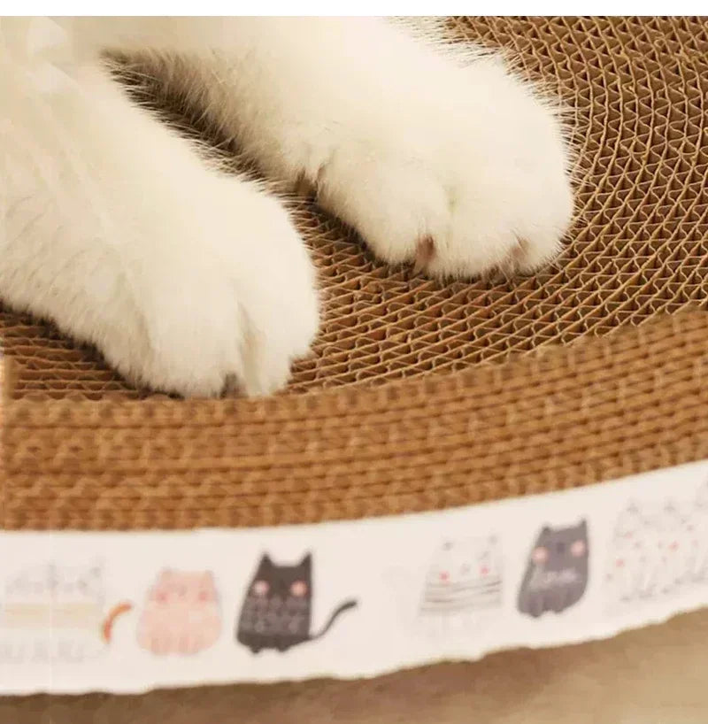 Oval Corrugated Cat Scratcher & Bed