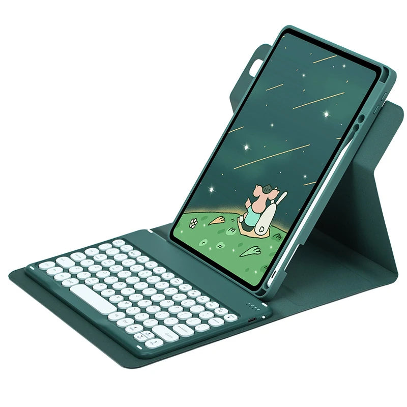 360° Rotating Keyboard Case for iPad with Magnetic Stand