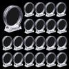 Transparent Coin Display Holders with Stands (10-Pack)