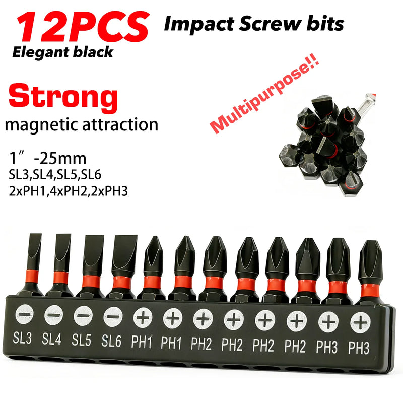 High-Strength Magnetic Screwdriver Bit Set