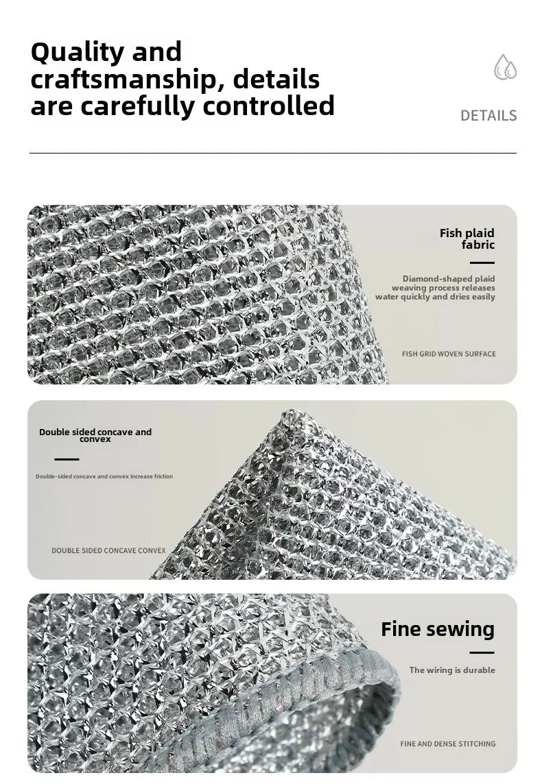 Close-up of a gray fish plaid woven fabric showing fine stitching and texture details.