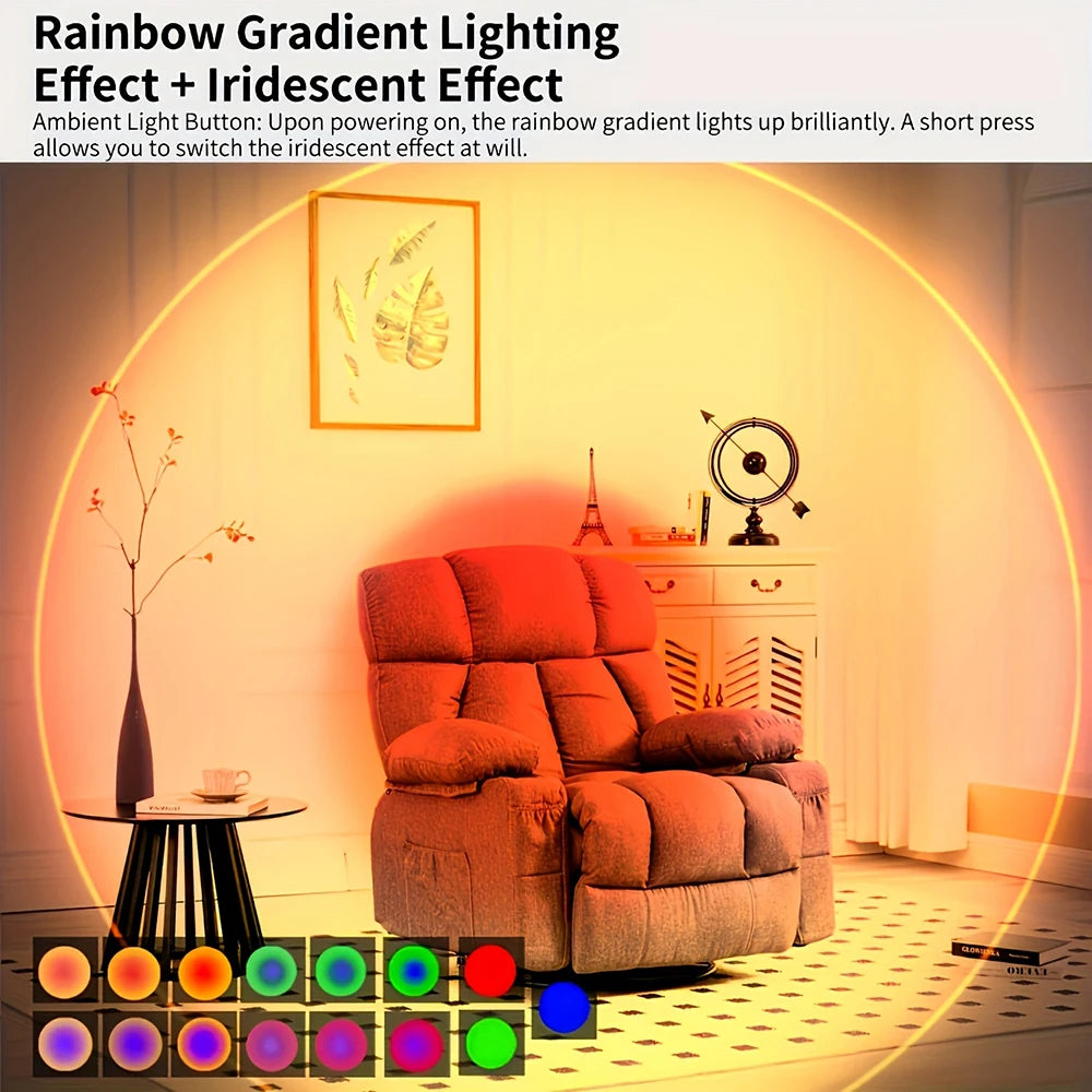 Rechargeable Motion Sensor LED Night Light with 7 Color Modes
