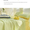 Lightweight Washed Cotton Quilt Set – Breathable Summer Bedding with Printed Pattern