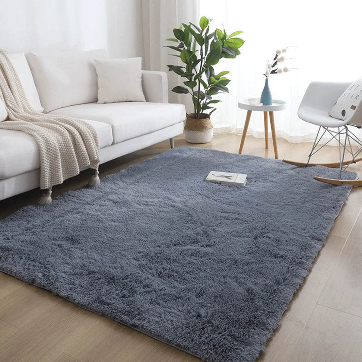 Plush Shaggy Area Rug for Living Room & Bedroom