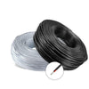 Spools of black and silver 7-core tinned copper wire for trailers, audio, and LED lighting.