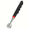 A black telescopic magnet pickup tool with a silver tip and red accent is shown against a white background.