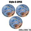 Three silicone Style-C play mats featuring marine life and sea creatures for baby sensory development