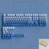 Anordnung von blau-weißen PBT-Tastenkappen für eine mechanische Tastatur