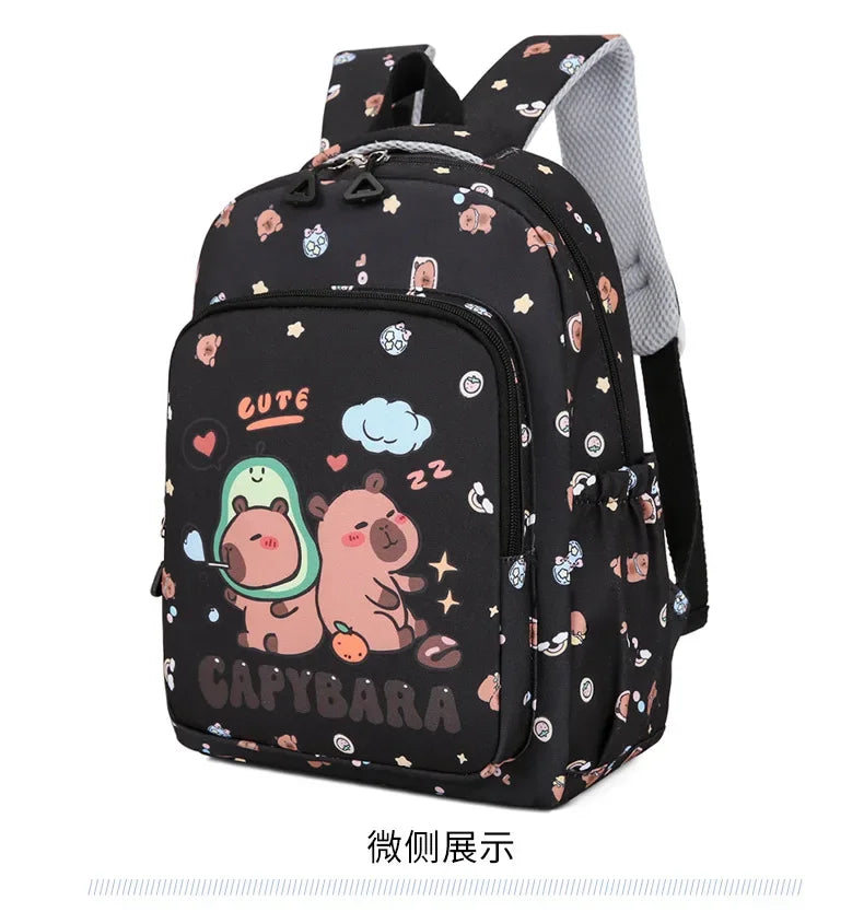 Capybara Cartoon Backpack Set for Kids
