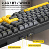 Clavier mécanique sans fil avec touches PBT et éclairage RGB