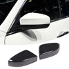 Black carbon fiber side mirror covers for Maserati Ghibli or Quattroporte vehicles