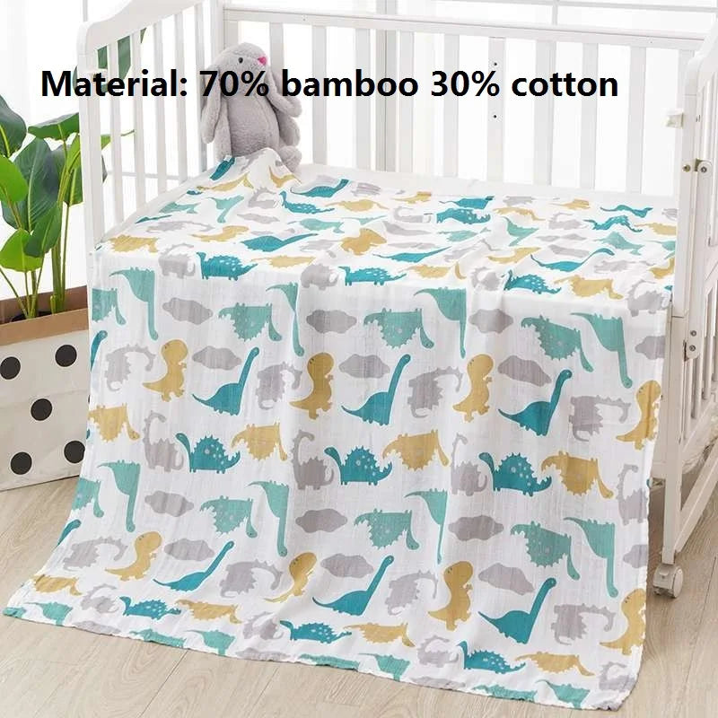 Super Soft Cotton Muslin Baby Swaddle Blanket