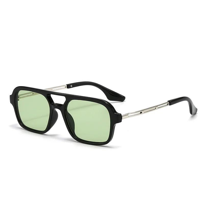 Vintage Metal Square Sunglasses