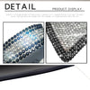 Close-up display of a car door handle scratch protection sticker set featuring sparkling diamonds and black accents.