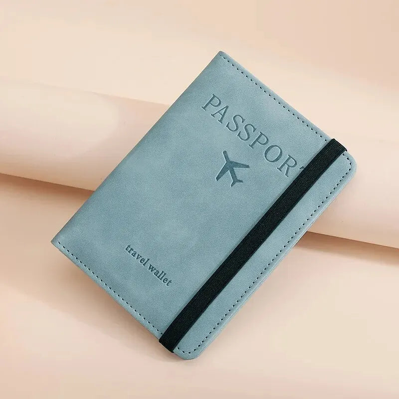 RFID-Blocking Travel Passport Wallet with Multiple Card Slots