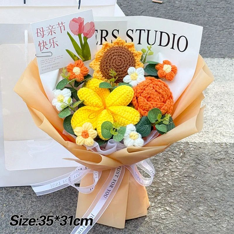 Handmade Crochet Flower Bouquet – Everlasting Gift for Any Occasion
