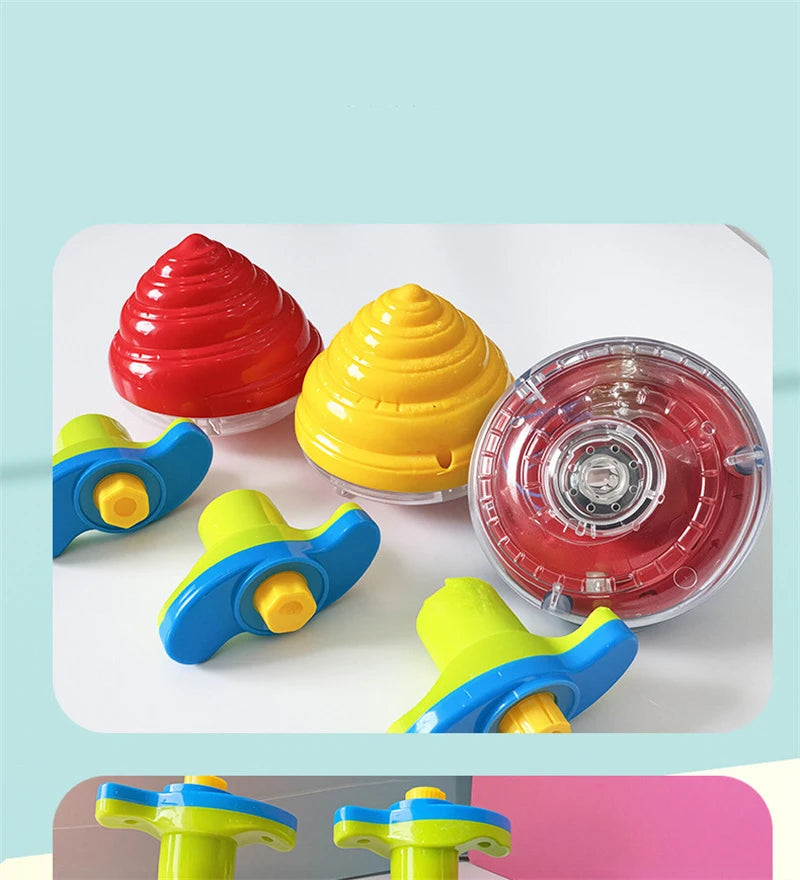 Musical Light-Up Spinning Top with Launcher