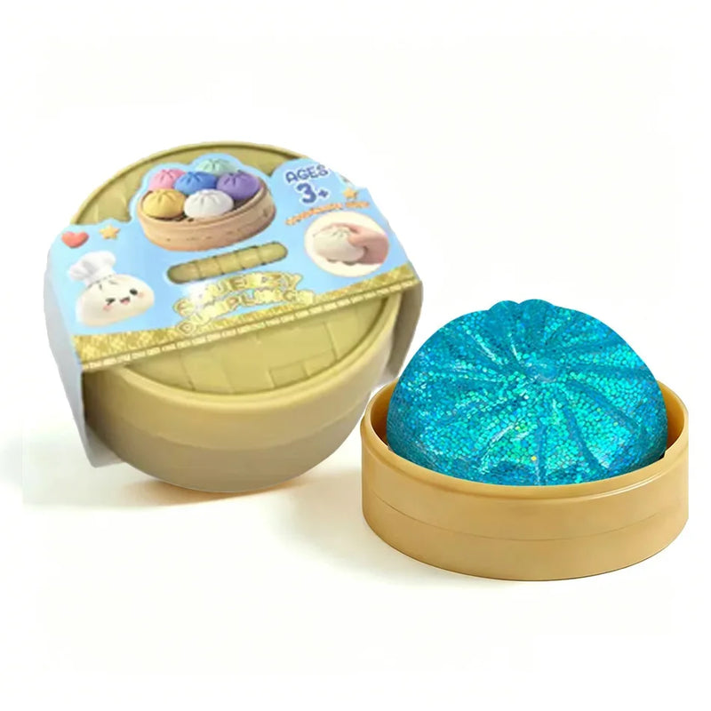 Juguete Antiestrés Squishy de Dumpling con Purpurina