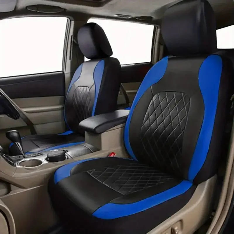 Premium PU Leather Car Seat Cover Set – Full Protection for Sedans, SUVs & Trucks